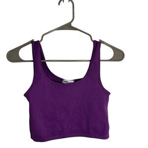 FB Sister Purple Crop Top